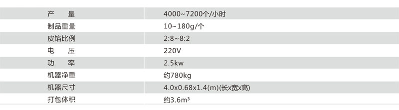 酥餅機規格參數 酥餅機規格參數